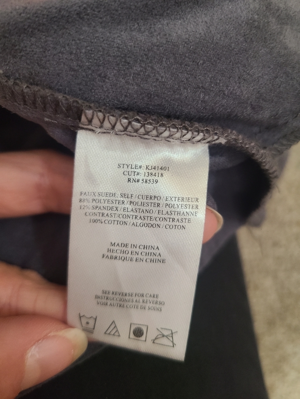 Kut From The Kloth Faux Suede Roll Sleeve Drawstring Open Front Jacket Cardigan - Picture 5 of 5